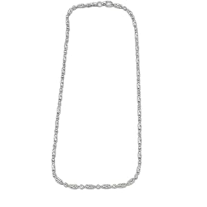 BRIA BY SAAR 925 Sterling Silver Matar Mala Chain for Women & Girls | Elegant, Lightweight & Durable Beaded Silver Necklace | Perfect for Festive & Special Occasion Jewelry