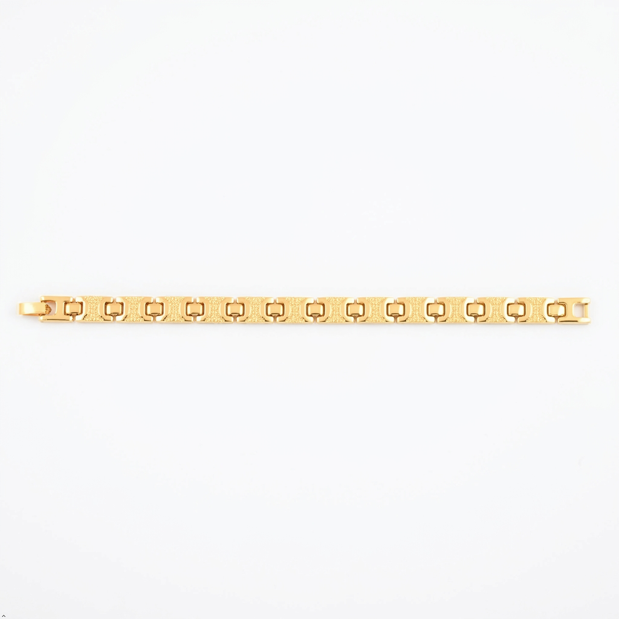 Bria By Saar 18K Gold Jubilee Style Chain Bracelet For Men & Women | Premium Glossy Finish Anti-Tarnish Bracelet | Stylish Daily Wear Fashion Jewellery ,Casual & Gifting