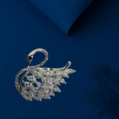 Crystal Flower Brooch 20