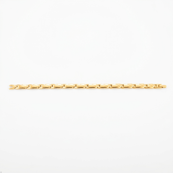 18K Gold Jubilee Style Chain Bracelet For Men & Women | Premium Glossy Finish Anti-Tarnish Bracelet | Stylish Daily Wear Fashion Jewellery For Casual & Gifting