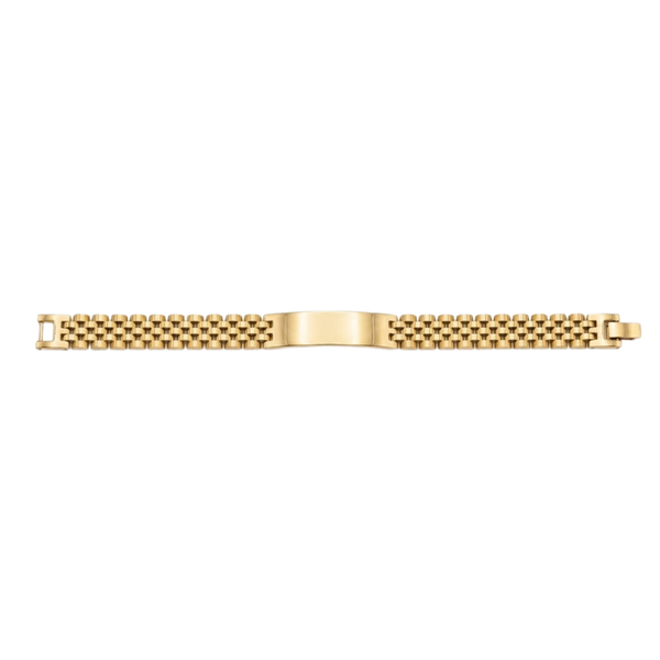 Stainless Steel Golden Jubilee Style Chain Bracelet For Men | Premium Glossy Finish Anti-Tarnish Bracelet | Stylish Daily Wear Fashion Jewellery For Party, Casual & Gifting
