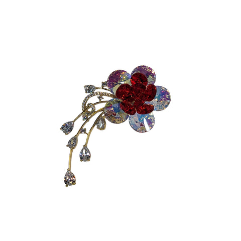 Crystal Flower Brooch4
