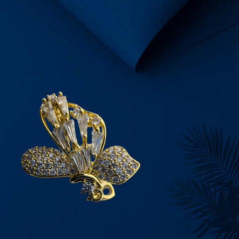 Crystal Flower Brooch 16