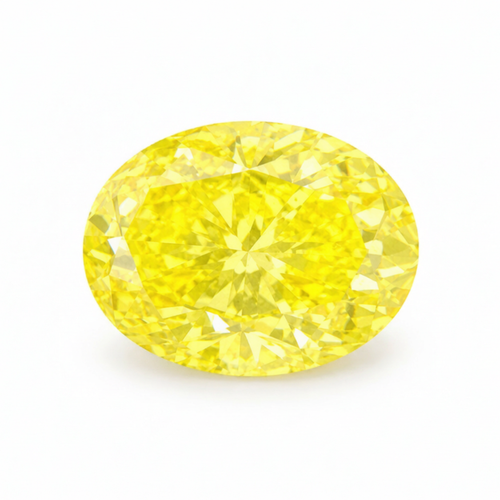 Luxury 2.46 Carat Oval Cut Golden Yellow Moissanite Loose Stone 7.5x9.5mm | VVS1 Clarity GRA Certified Brilliant Diamond Alternative Gemstone for Custom Rings, Pendants, Earrings & Fine Jewelry Men & Women (Loose Stone Only)