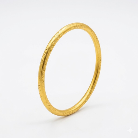 Bria By Saar 18K Gold Cubic Zirconia Gold-Plated Bracelet For Men & Women | Premium Glossy Finish Anti-Tarnish Bracelet | Stylish Daily Wear Fashion Jewellery For Party, Casual & Gifting