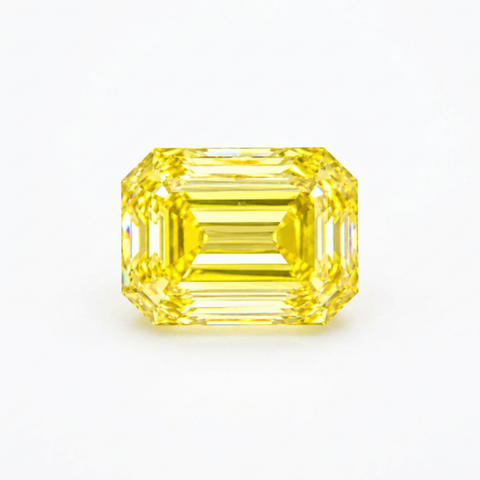 Luxury 2.2 Carat Oval Cut Moissanite Loose Stone 6.5x8.5mm – Yellow Color VVS1 Clarity with GRA Certificate | Brilliant Diamond-Like Certified Gemstone for Rings, Pendants, Earrings & Custom Jewelry Men &  Women | Stone Only