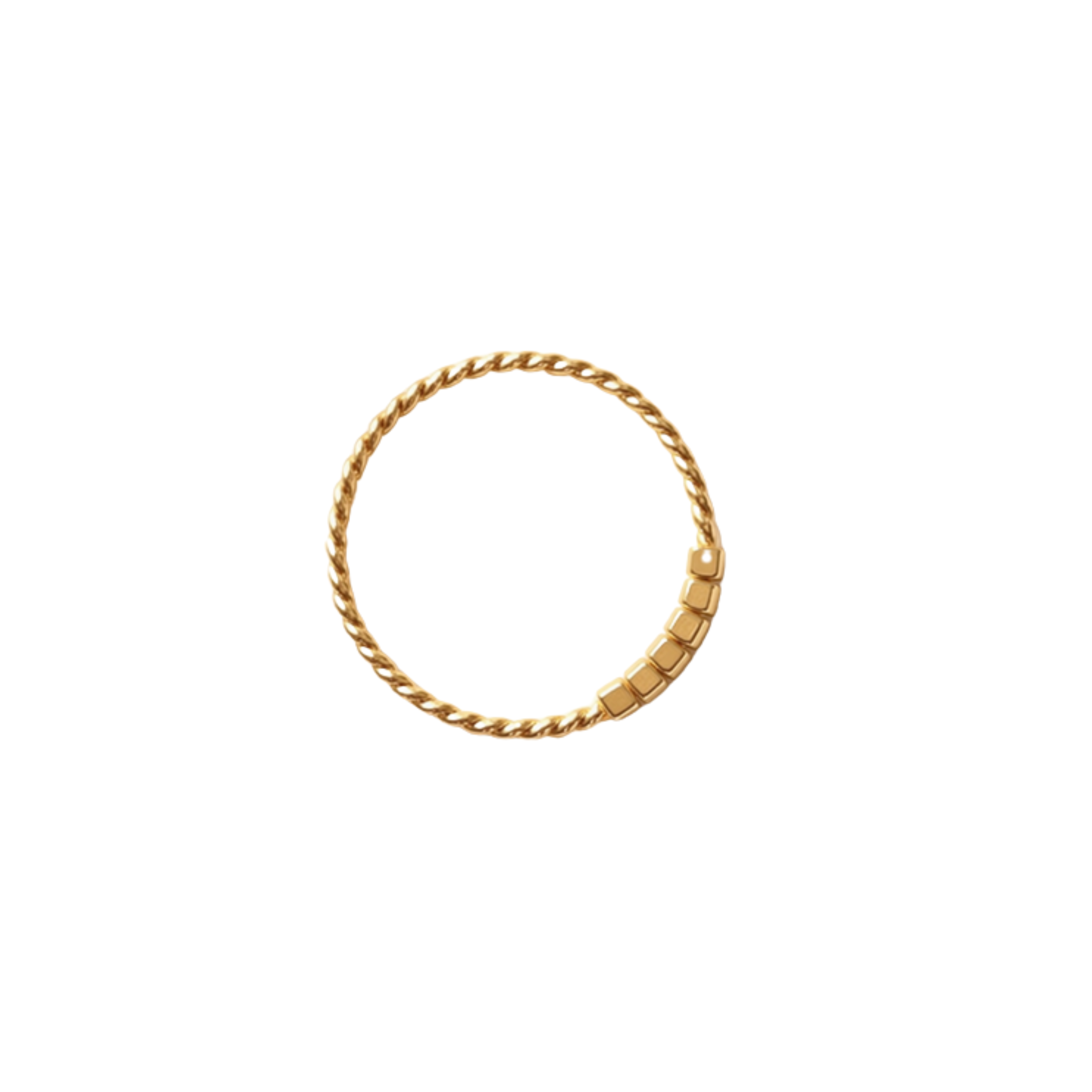 Bria By Saar Stainless Steel Golden Cubic Zirconia Gold-Plated Ring For Men & Women | Premium Crystal Studded Fashion Band | Anti-Tarnish Stylish Daily Wear Jewellery Gift | (Size- 9)