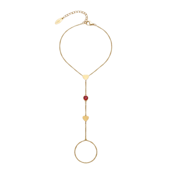 18K Gold Hathphool For Women & Girls | Premium Glossy Finish Anti-Tarnish Hand Bracelet Jewellery | Elegant Traditional & Contemporary Fashion Accessory For Party, Wedding, Festive & Gifting