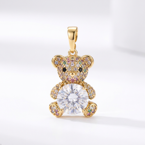 Bria By Saar Copper Gold-Plated Adjustable Cubic Zirconia Locket For Women & Girls | Premium Cz Pendant Necklace With Adjustable Chain | Anti-Tarnish Fashion Jewellery For Daily Wear