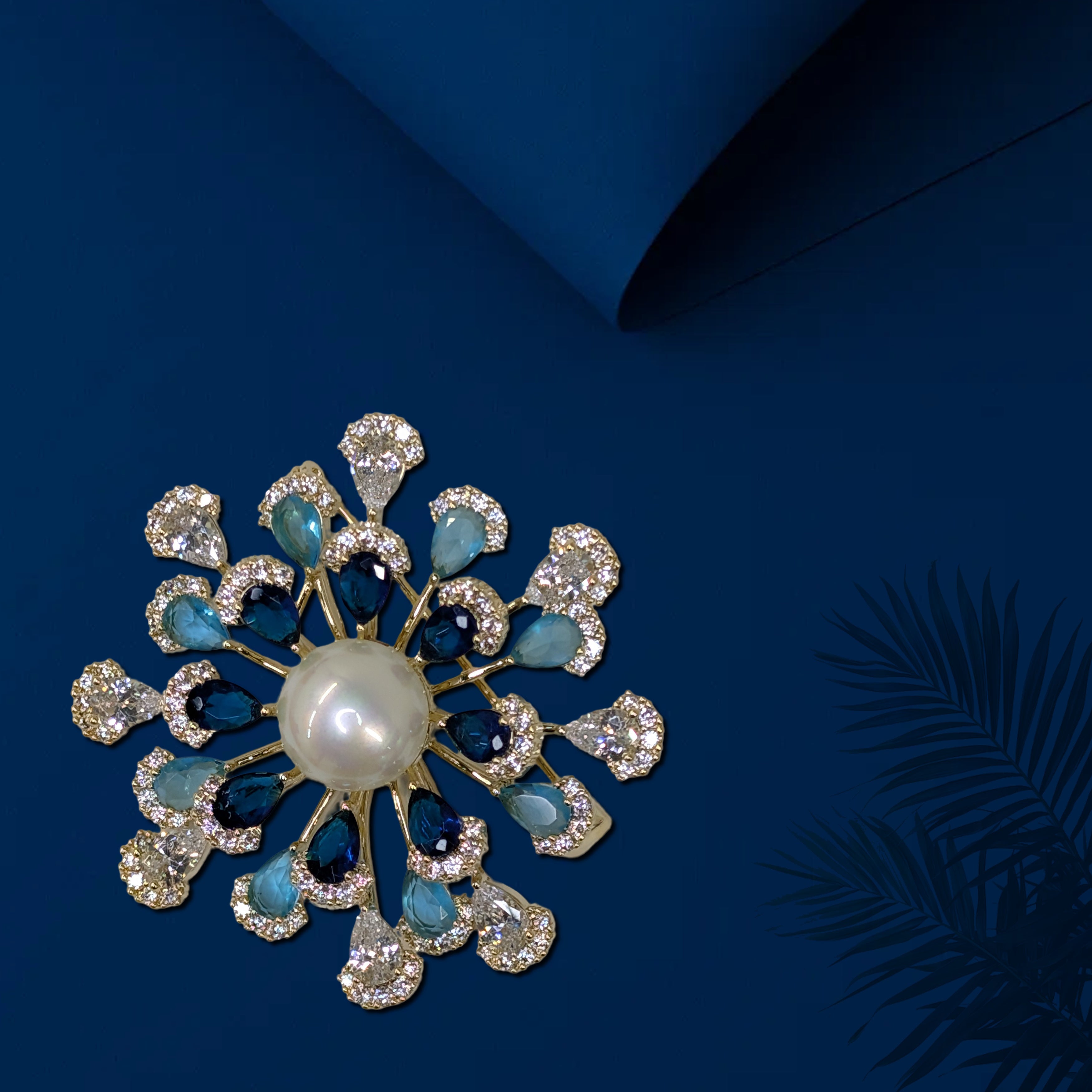 Crystal Flower Brooch 10