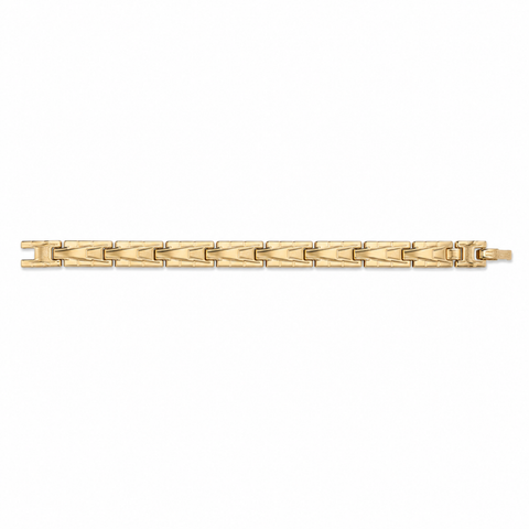 Bria By Saar 18K Gold Jubilee Style Chain Bracelet For Men & Women | Premium Glossy Finish Anti-Tarnish Bracelet | Stylish Daily Wear Fashion Jewellery For  Casual & Gifting