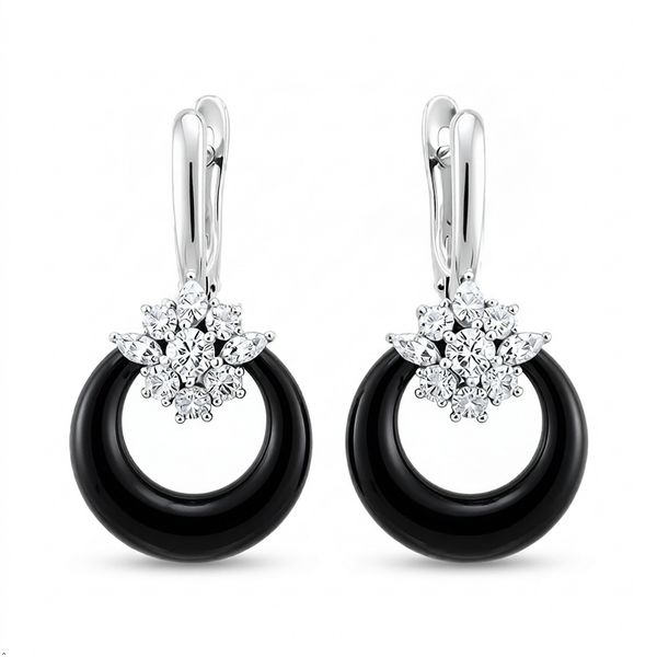 Copper Gold-Plated Cubic Zirconia Stud Earrings For Women & Girls | Premium Glossy Finish Anti-Tarnish Earrings | Stylish Daily Wear Fashion Jewellery For Party, Casual & Gifting (Pair of 1)