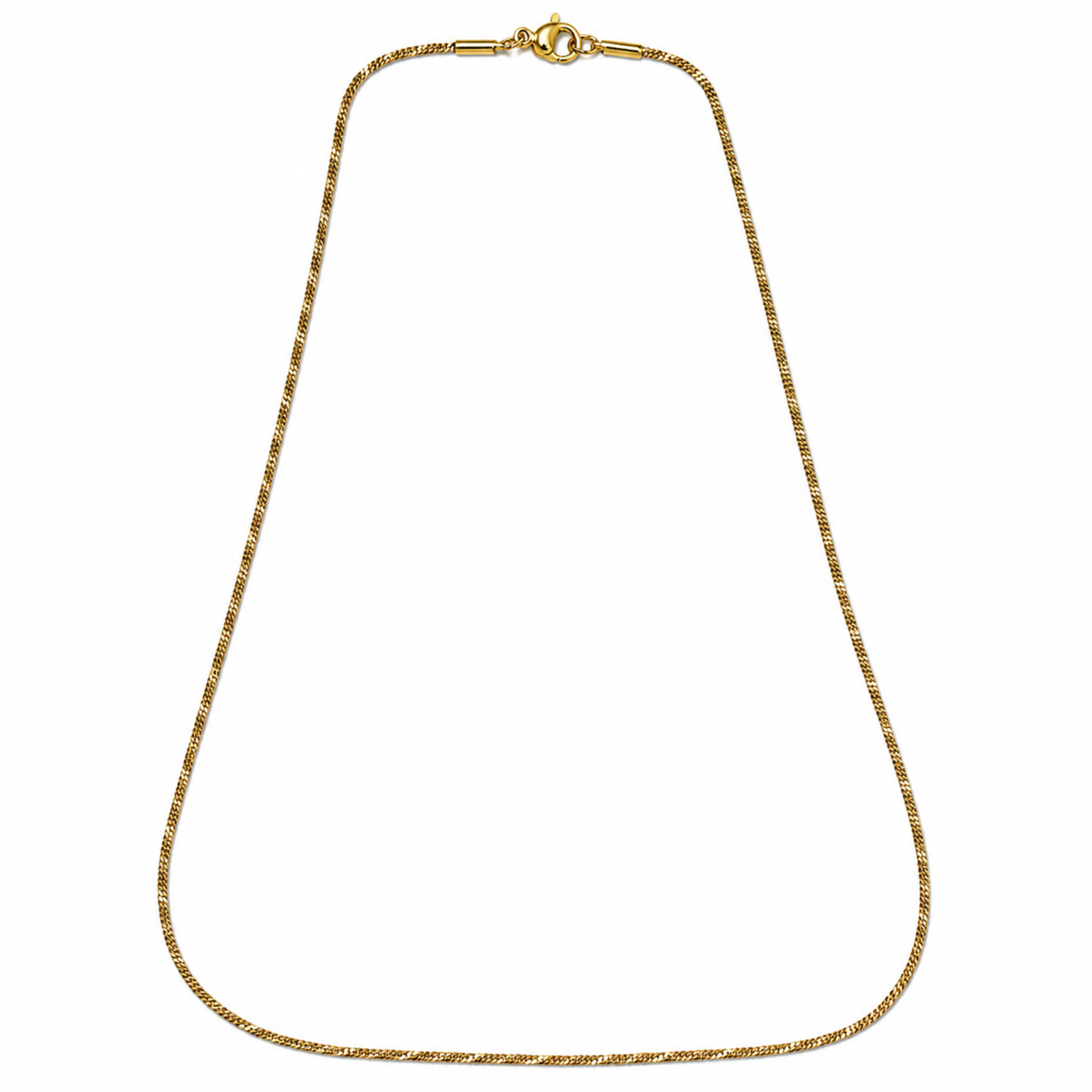 Bria By Saar Stainless Steel Golden Cuban Link Chain For Men & Women | Premium Glossy Finish Anti-Tarnish Necklace Chain | Stylish Hip Hop Fashion Jewellery