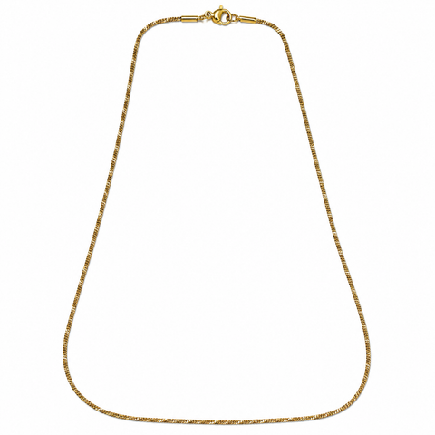 Bria By Saar Stainless Steel Golden Cuban Link Chain For Men & Women | Premium Glossy Finish Anti-Tarnish Necklace Chain | Stylish Hip Hop Fashion Jewellery