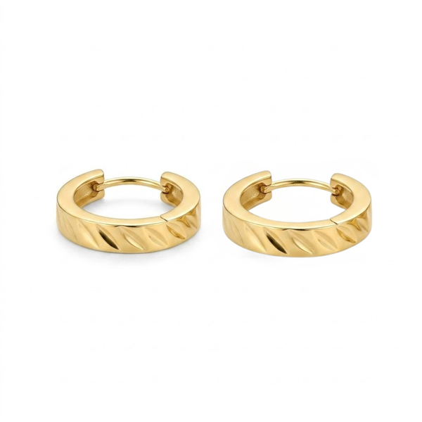 18K Gold Plated Cubic Zirconia Stud Earrings For Women & Girls | Premium Glossy Finish Anti-Tarnish Earrings | Stylish Daily Wear Fashion Jewellery For Party, Casual & Gifting (Pair of 1)