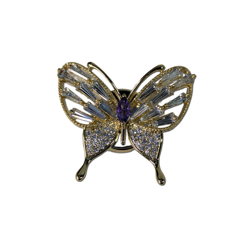Crystal Flower Brooch 18