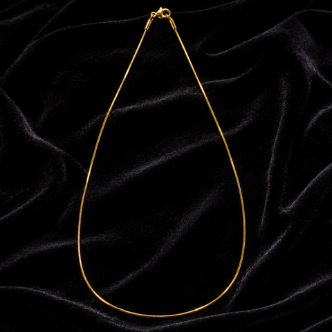Bria By Saar Stainless Steel Golden Cuban Link Chain For Men & Women | Premium Glossy Finish Anti-Tarnish Necklace Chain | Stylish Hip Hop Fashion Jewellery