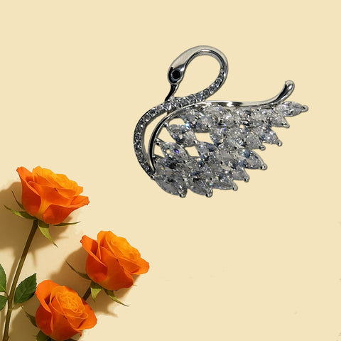 Crystal Flower Brooch 20
