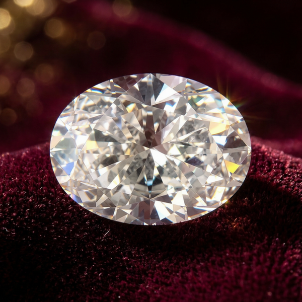 Luxury 1.5 Carat Oval Cut Moissanite Stone 8x6mm D Color VVS Clarity Loose Gemstone with GRA Certificate | Brilliant Diamond-Like Moissanite for Rings, Pendants, Earrings & Custom Jewelry | Men & Women