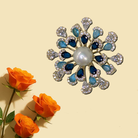 Crystal Flower Brooch 10