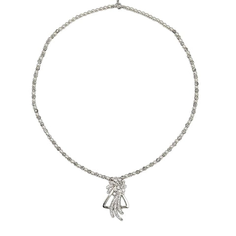 925 Sterling Silver Necklace for Women & Girls | Elegant Silver Jewelry with Sparkling Stones | Stylish Party, Festive Accessory | Perfect for Birthdays, Anniversaries & Special Celebrations