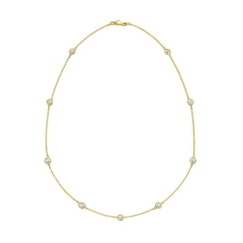 BRIA BY SAAR 925 Sterling Silver Gold Plated Necklace Chain for Women & Girls | Elegant Lightweight Daily Wear Jewellery | Sparkling Minimalist Accessory for Parties & Gifting