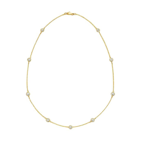 925 Sterling Silver Gold Plated Necklace Chain for Women & Girls | Elegant Lightweight Jewelry with Sparkling Accents | Perfect for Festive Occasions, Traditional Outfits & Special Celebrations
