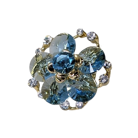 Crystal Flower Brooch 7