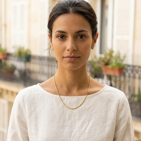 Bria By Saar Stainless Steel Golden Cuban Link Chain For Men & Women | Premium Glossy Finish Anti-Tarnish Necklace Chain | Stylish Hip Hop Fashion Jewellery