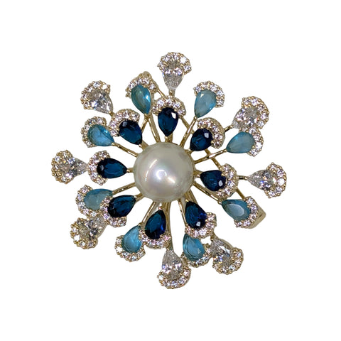Crystal Flower Brooch 10