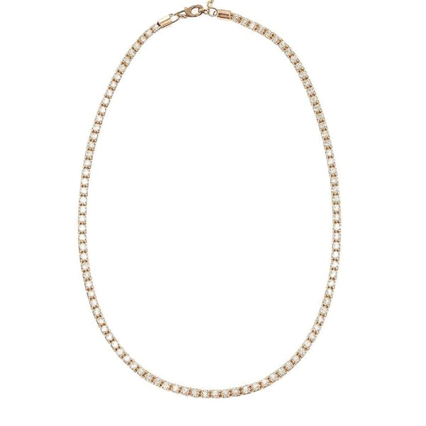 925 Sterling Silver Copper-Plated Necklace for Women and Girls | Minimalist Radiant Chain Design | Durable, Lightweight & Hypoallergenic Fine Jewellery | Elegant Daily Wear Accessory
