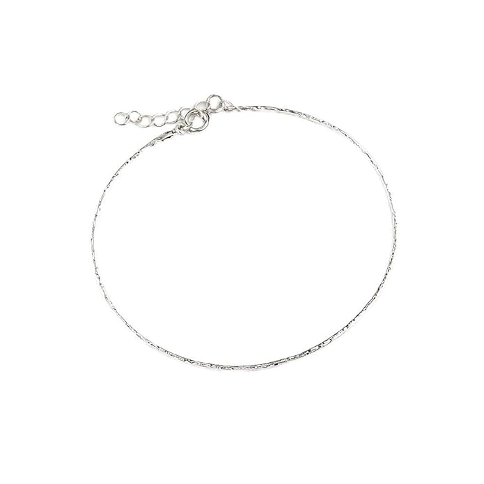 BRIA BY SAAR 925 Sterling Silver Minimalist Adjustable Bracelet for Women & Girls | Sleek Daily Wear Fine Jewellery | Elegant Versatile Chain for Layering | Hypoallergenic & Skin-Friendly Gift