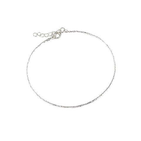 BRIA BY SAAR 925 Sterling Silver Minimalist Adjustable Bracelet for Women & Girls | Sleek Daily Wear Fine Jewellery | Elegant Versatile Chain for Layering | Hypoallergenic & Skin-Friendly Gift