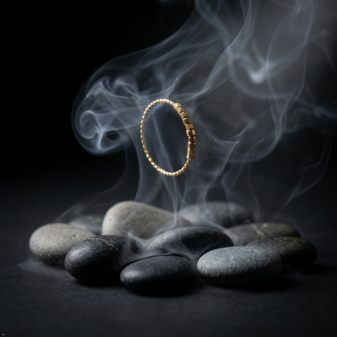 Bria By Saar Stainless Steel Golden Cubic Zirconia Gold-Plated Ring For Men & Women | Premium Crystal Studded Fashion Band | Anti-Tarnish Stylish Daily Wear Jewellery Gift | (Size- 9)