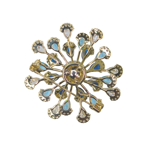 Crystal Flower Brooch 10