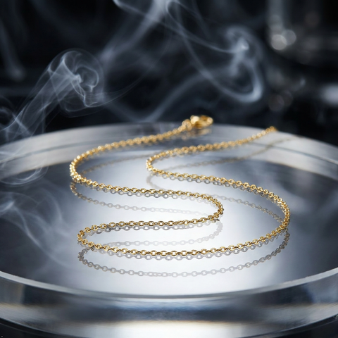 Bria By Saar Stainless Steel Golden Cuban Link Chain For Men & Women | Premium Glossy Finish Anti-Tarnish Necklace Chain | Stylish Hip Hop Fashion Jewellery
