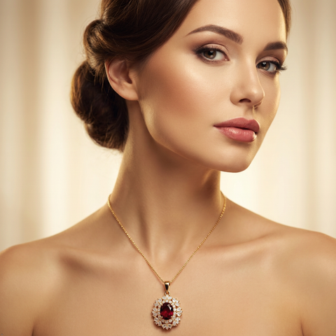 Bria By Saar Copper Gold-Plated Adjustable Cubic Zirconia Locket For Women & Girls | Premium Cz Pendant Necklace With Adjustable Chain | Anti-Tarnish Fashion Jewellery For Daily Wear, Party & Gifting