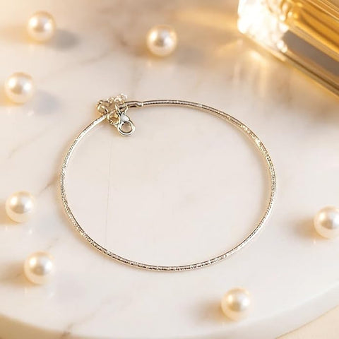 925 Sterling Silver Adjustable Bracelet for Girls & Women | Elegant Minimalist Jewellery | Perfect for Parties, Weddings, Festivals & Special Occasions