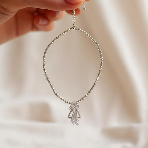 925 Sterling Silver Necklace for Women & Girls | Elegant Silver Jewelry with Sparkling Stones | Stylish Party, Festive Accessory | Perfect for Birthdays, Anniversaries & Special Celebrations