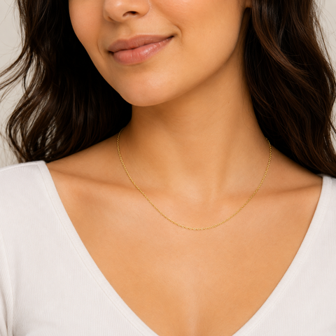 Bria By Saar Stainless Steel Golden Cuban Link Chain For Men & Women | Premium Glossy Finish Anti-Tarnish Necklace Chain | Stylish Hip Hop Fashion Jewellery
