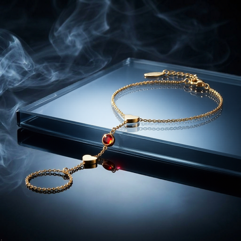 Bria By Saar 18K Gold Hathphool For Women & Girls | Premium Glossy Finish Anti-Tarnish Hand Bracelet Jewellery | Elegant Traditional & Contemporary Fashion Accessory For Party, Wedding, Festive & Gifting
