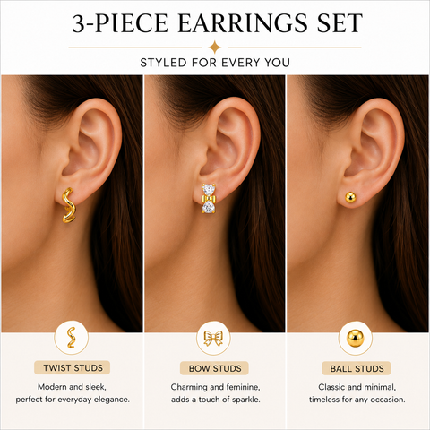 Bria By Saar 18K Gold Plated Cubic Zirconia Hoop Earrings For Women & Girls | Premium Glossy Finish Anti-Tarnish Earrings | Stylish Daily Wear Fashion Jewellery For  (Pair)