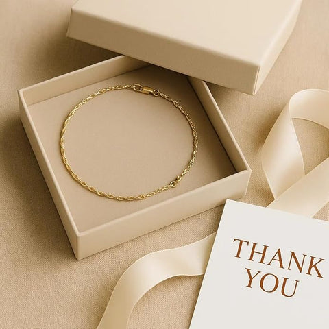 BRIA BY SAAR 925 Sterling Silver Gold-Plated Rope Chain Necklace for Women & Girls | 18K Yellow Gold Finish Trendy Twisted Link Chain | Minimalist Daily Wear Fine Jewellery | Adjustable Length