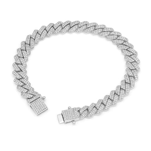 925 Sterling Silver Cuban Link Chain Bracelet for Men | Bold & Stylish Wristwear | Heavy-Duty Durable Design with Secure Clasp | Luxury Statement Jewelry for Special Occasions