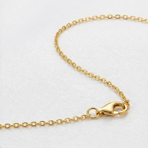 Bria By Saar Stainless Steel Golden Cuban Link Chain For Men & Women | Premium Glossy Finish Anti-Tarnish Necklace Chain | Stylish Hip Hop Fashion Jewellery