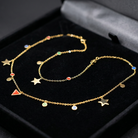 Bria By Saar 18K Gold Belly Chain Waist Chain For Women & Girls | Premium Glossy Finish Anti-Tarnish Fashion Jewellery | Stylish Daily Wear Accessory For Party, Casual & Gifting