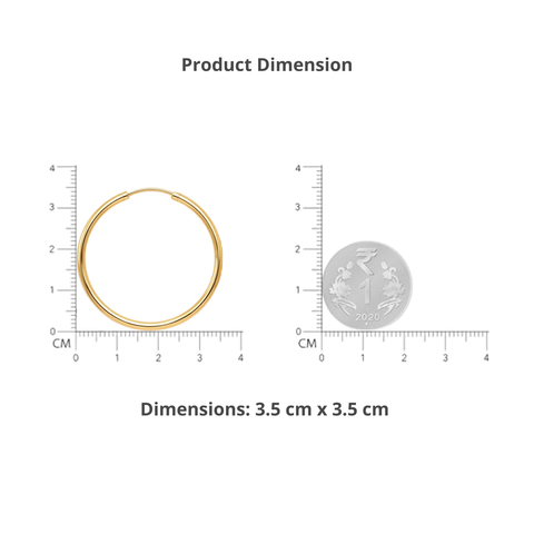 Bria By Saar Copper Gold-Plated Adjustable Cubic Zirconia Stud Earring For Women & Girls | Elegant Sparkling Cz Daily Wear Earrings | Anti-Tarnish Lightweight Fashion Jewellery For Party & Gifting (Pair)