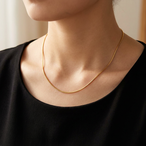 Bria By Saar Stainless Steel Golden Cuban Link Chain For Men & Women | Premium Glossy Finish Anti-Tarnish Necklace Chain | Stylish Hip Hop Fashion Jewellery