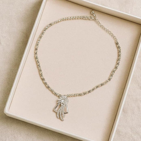 925 Sterling Silver Necklace for Women & Girls | Elegant Silver Jewelry with Sparkling Stones | Stylish Party, Festive Accessory | Perfect for Birthdays, Anniversaries & Special Celebrations