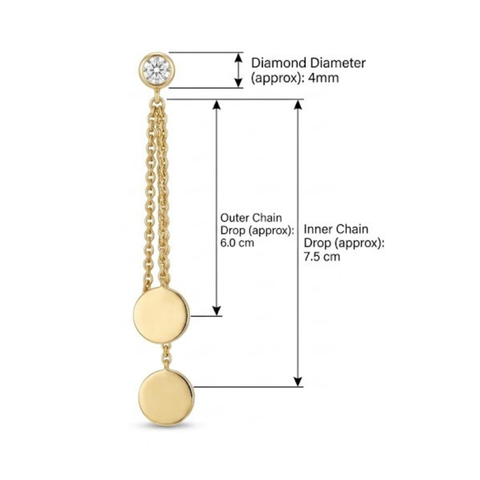 Bria By Saar 18K Gold Plated Cubic Zirconia Hoop Earrings For Women & Girls | Premium Glossy Finish Anti-Tarnish Earrings | Stylish Daily Wear Fashion Jewellery For Party, Casual & Gifting (Pair)